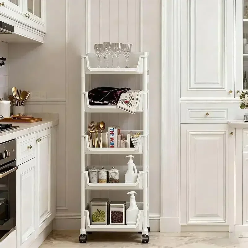 5-Tier Rolling Storage Cart wi - Book Cart Rolling review and price
