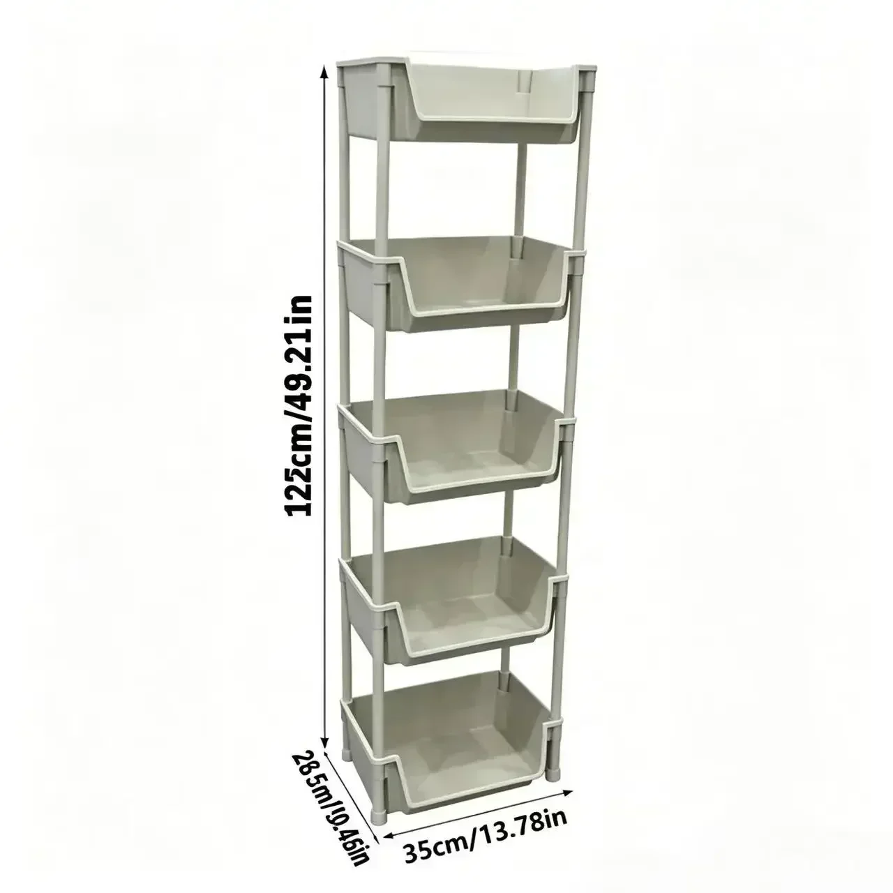 5-Tier Rolling Storage Cart wi - Book Cart Rolling review and price