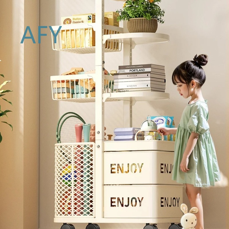 Multilayer Kids Toy Storage Or - Book Cart Rolling review and price