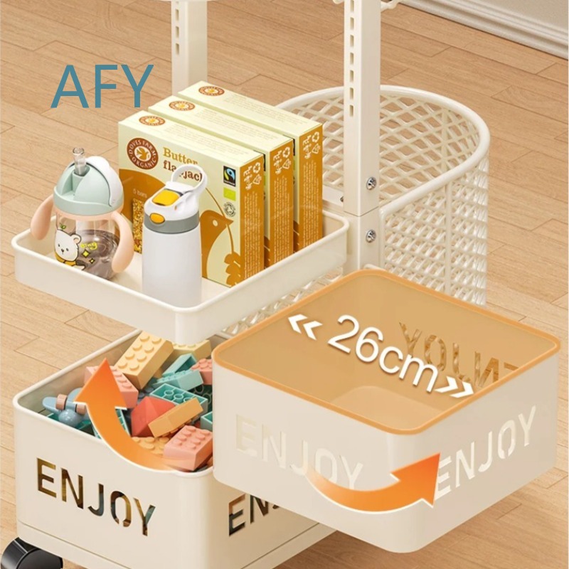 Multilayer Kids Toy Storage Or - Book Cart Rolling review and price